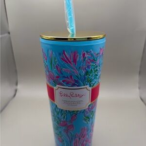 Lilly Pulitzer Best Fishes Tumbler with Straw NWT